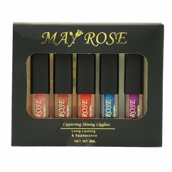 Gift Set 5 mini Glittering long lasting lip sticks - Picture 2 of 6